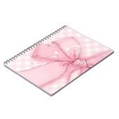 Carnet cute pink ribbon notebook (Côté gauche)