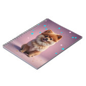Carnet Cute Pomeranian spiral (Côté gauche)