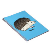 Carnet Cute prickly hedgehog cartoon (Côté Droit)