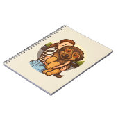 Carnet Cute Puppy with Heart Sunglasses (Côté gauche)