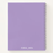 Carnet Cute purple Notebook (Dos)