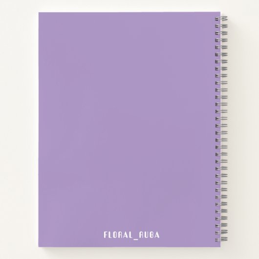 Carnet Cute purple Notebook (Dos)