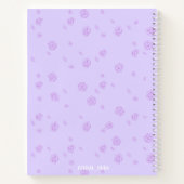 Carnet Cute purple Notebook with initials (Dos)