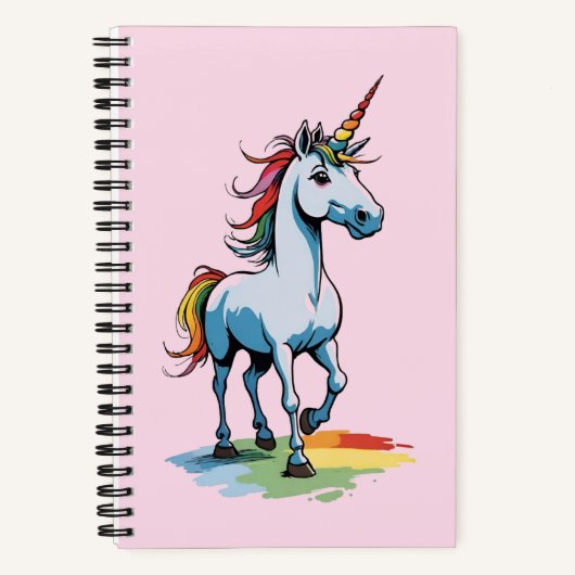 Carnet Cute Rainbow Unicorn (Recto)