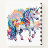 Carnet Cute Rainbow Unicorn (Dos)