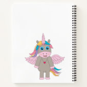 Carnet Cute Rainbow Unicorn Design Girl Sketchbook (Dos)