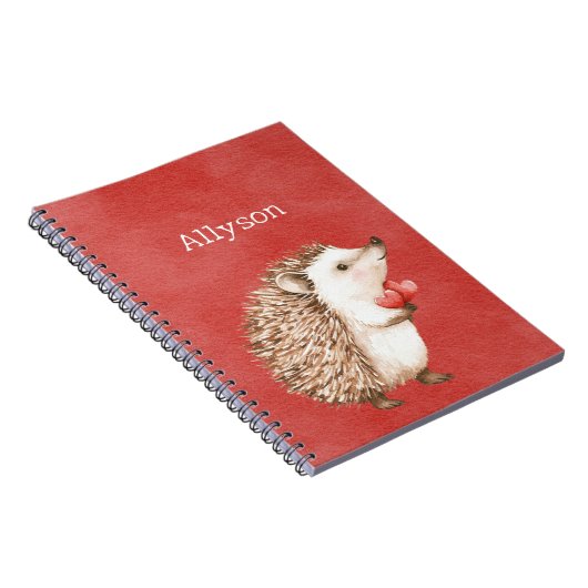 Carnet Cute Red Hedgehogs (Côté Droit)