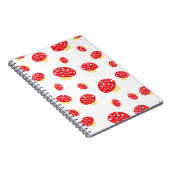 Carnet Cute Red Spotty Toadstool Mushrooms Pattern (Côté Droit)