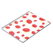 Carnet Cute Red Spotty Toadstool Mushrooms Pattern (Côté gauche)