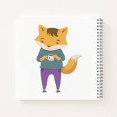 Carnet Cute renard avec tasse de thé (Dos)