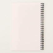 Carnet Cute Renard orange avec Couronne florale (Verso)