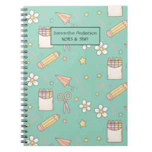 Carnet Cute Retour au Motif de l'école Fournitures scol