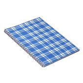 Carnet Cute Retro Blue Gingham Plaid Pattern (Côté Droit)