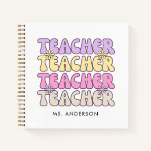 Carnet Cute Retro Bold Enseignant Super