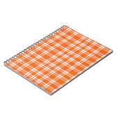 Carnet Cute Retro Orange Gingham Plaid Pattern (Côté gauche)