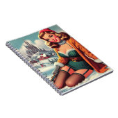 Carnet Cute Retro Winter Pin-up (Côté Droit)