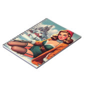 Carnet Cute Retro Winter Pin-up (Côté gauche)
