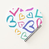 Carnet Cute Romantic Pastel Hearts (Dos)
