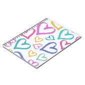 Carnet Cute Romantic Pastel Hearts (Côté gauche)