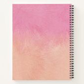 Carnet Cute Rose Blush Peach élégant Dreamy Abstrait Chic (Dos)