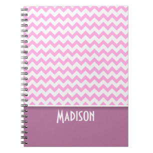 Carnet Cute rose Chevron