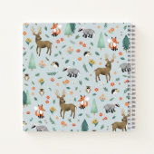 Carnet Cute Rustic Woodland Forest Animaux École pour enf (Dos)