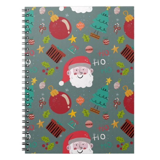 Carnet Cute Santa Christmas Notebook (Devant)