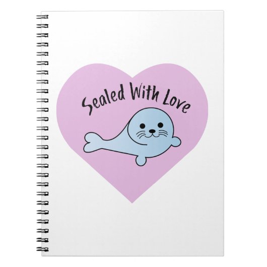 Carnet Cute scellée avec amour (Devant)