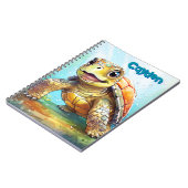 Carnet Cute Sea Turtle Personalized (Côté gauche)