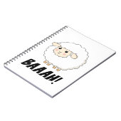 Carnet Cute Sheep Baaah (Côté gauche)