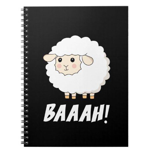 Carnet Cute Sheep Baah (Devant)