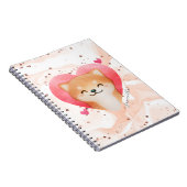 Carnet Cute Shiba Inu dans un coeur (Côté Droit)