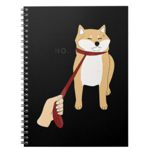Carnet Cute shiba inu Nope chien drôle design