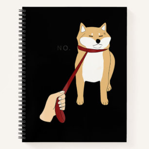 Carnet Cute shiba inu Nope chien drôle design