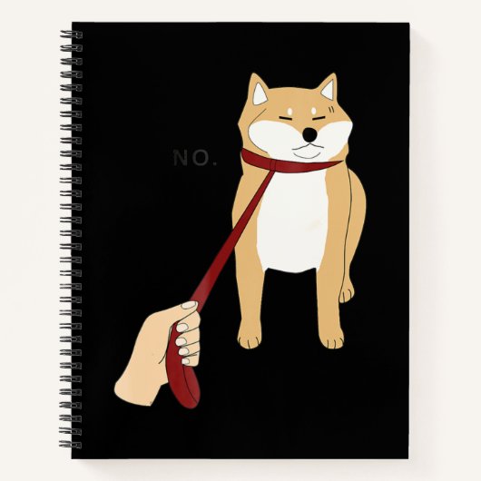 Carnet Cute Shiba Inu Nope - Doge Meme (Devant)