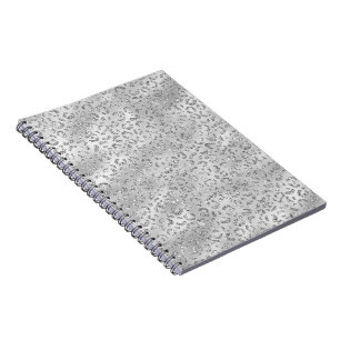 Carnet Cute Silver Cheetah