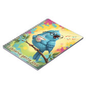Carnet Cute Singing Blue Bird Spiral Photo Notebook   (Côté gauche)