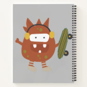 Carnet Cute Skateboard Monsters Histoire personnalisée (Dos)