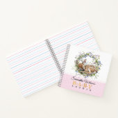 Carnet Cute Sleeping Doe Baby Shower Guest Book (Intérieur)