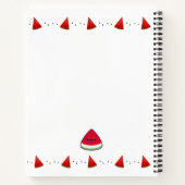 Carnet Cute Smiling Kawaii Watermelon (Dos)