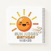 Carnet Cute Smiling Sun Birthday Wishes Spiral Notebook (Dos)