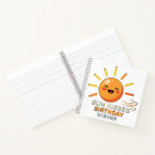 Carnet Cute Smiling Sun Birthday Wishes Spiral Notebook (Intérieur)