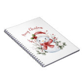 Carnet Cute Snowman Christmas Spiral Photo Notebook (Côté Droit)
