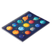 Carnet Cute Solar System Space Design – Educational (Côté gauche)