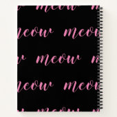 Carnet "CUTE SPY" | Funny Cute Kitten Rose Blue (Dos)