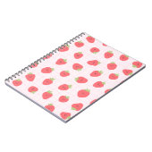 Carnet Cute Strawberry Pattern – Kawaii Strawberry (Côté gauche)