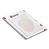 Carnet Cute Strawberry To-Do List Notepad (Côté Droit)