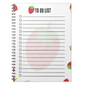 Carnet Cute Strawberry To-Do List Notepad (Devant)