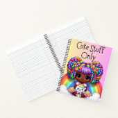 Carnet Cute Stuff seulement - Pink Kawaii Rainbow (Intérieur)
