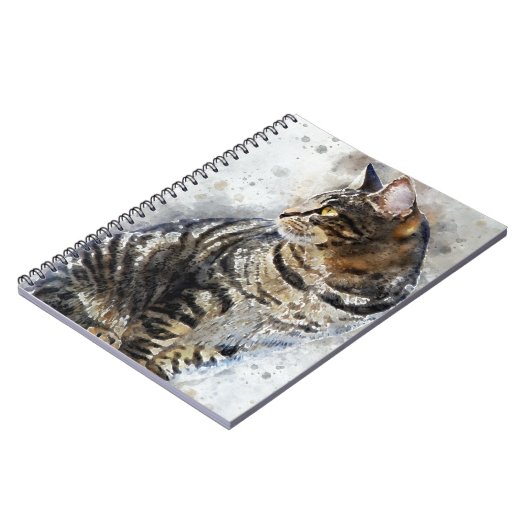 Carnet Cute Tabby Cat (Côté gauche)